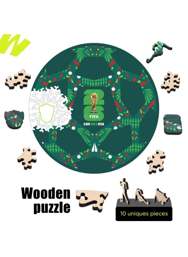 FIFA World Cup Official FIFA World Cup 2026 Wooden Puzzle – Mexico Football | Licensed Puzzle Gift for Adults - Image 2